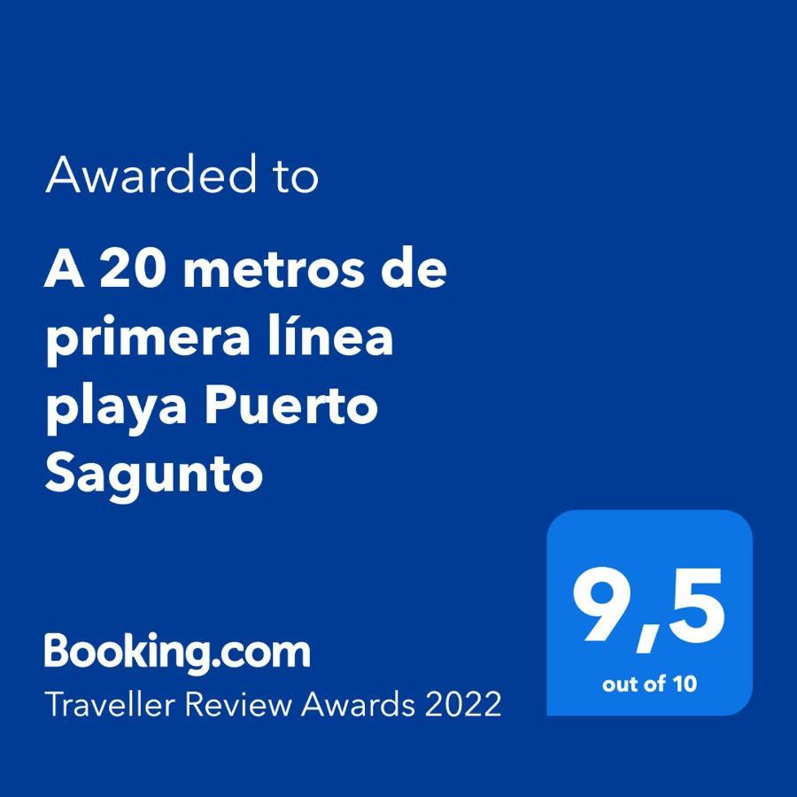 A 20 Metros De Primera Linea Playa Puerto Sagunto Ascensor Wifi Luaran gambar